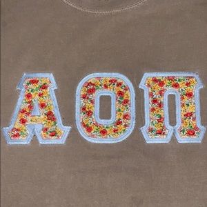 AOII stitch t shirt